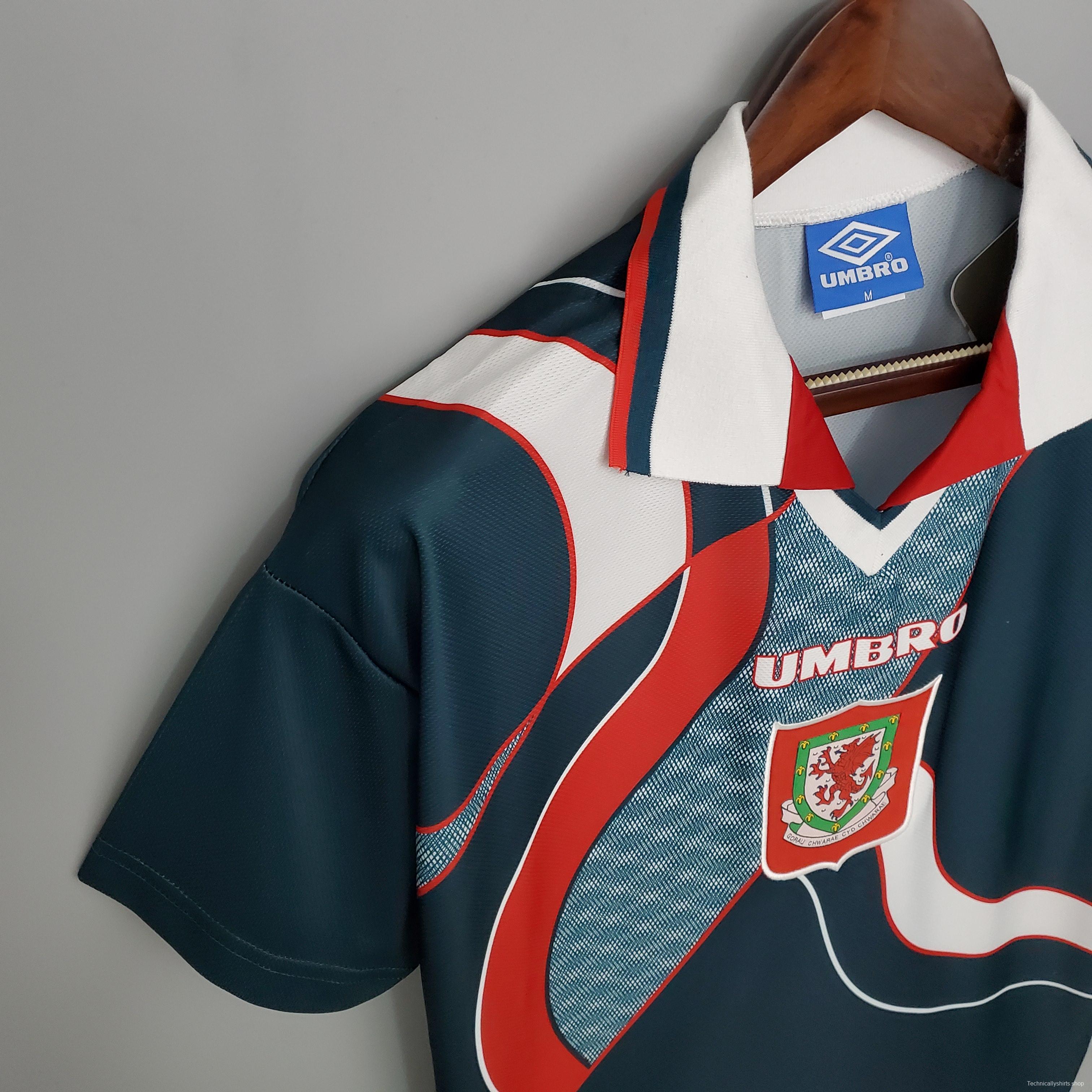 Retro Wales 94/95 away Soccer Jersey