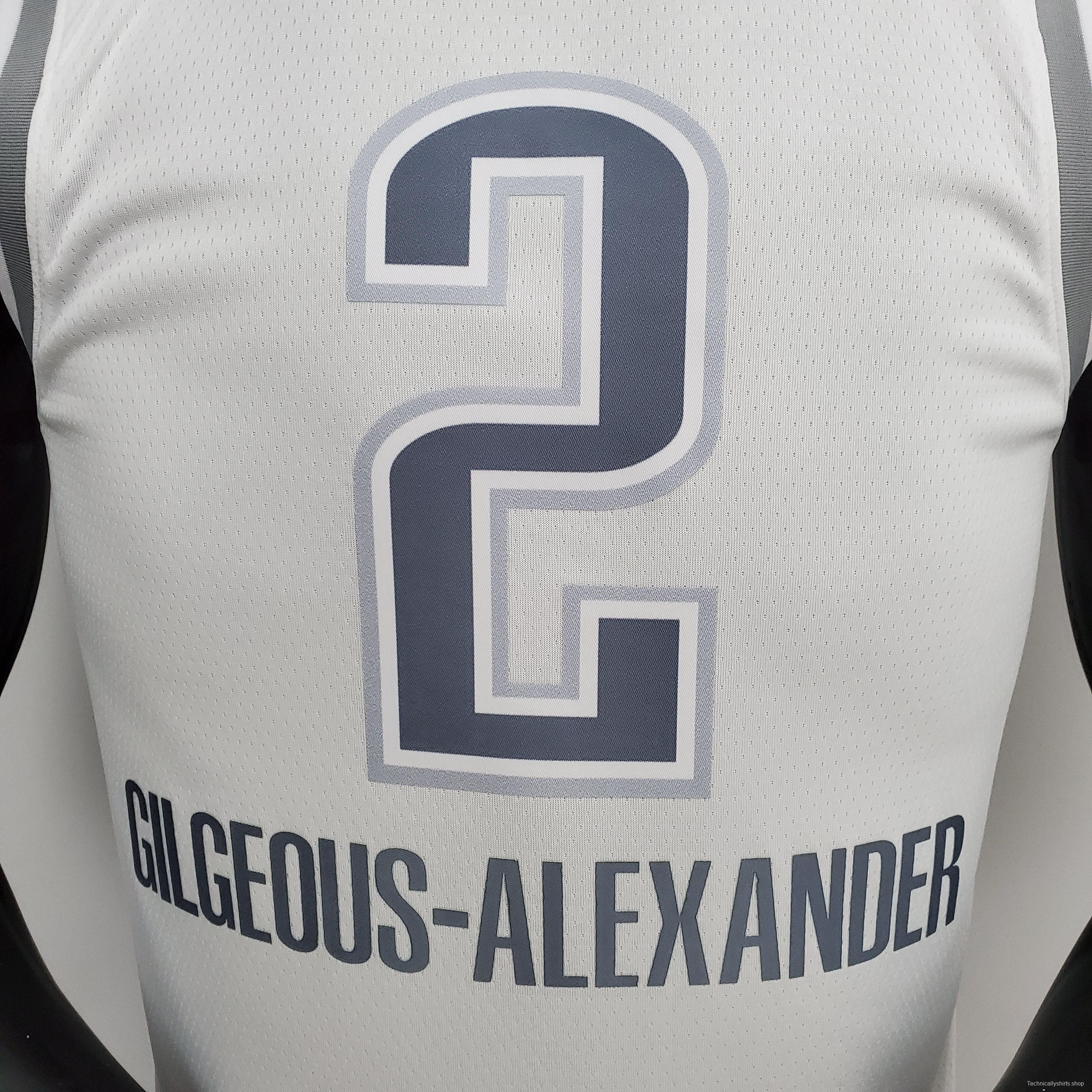 75th Anniversary Oklahoma City Thunder City GILGEOUS-ALEXANDER#2 Edition White NBA Jersey