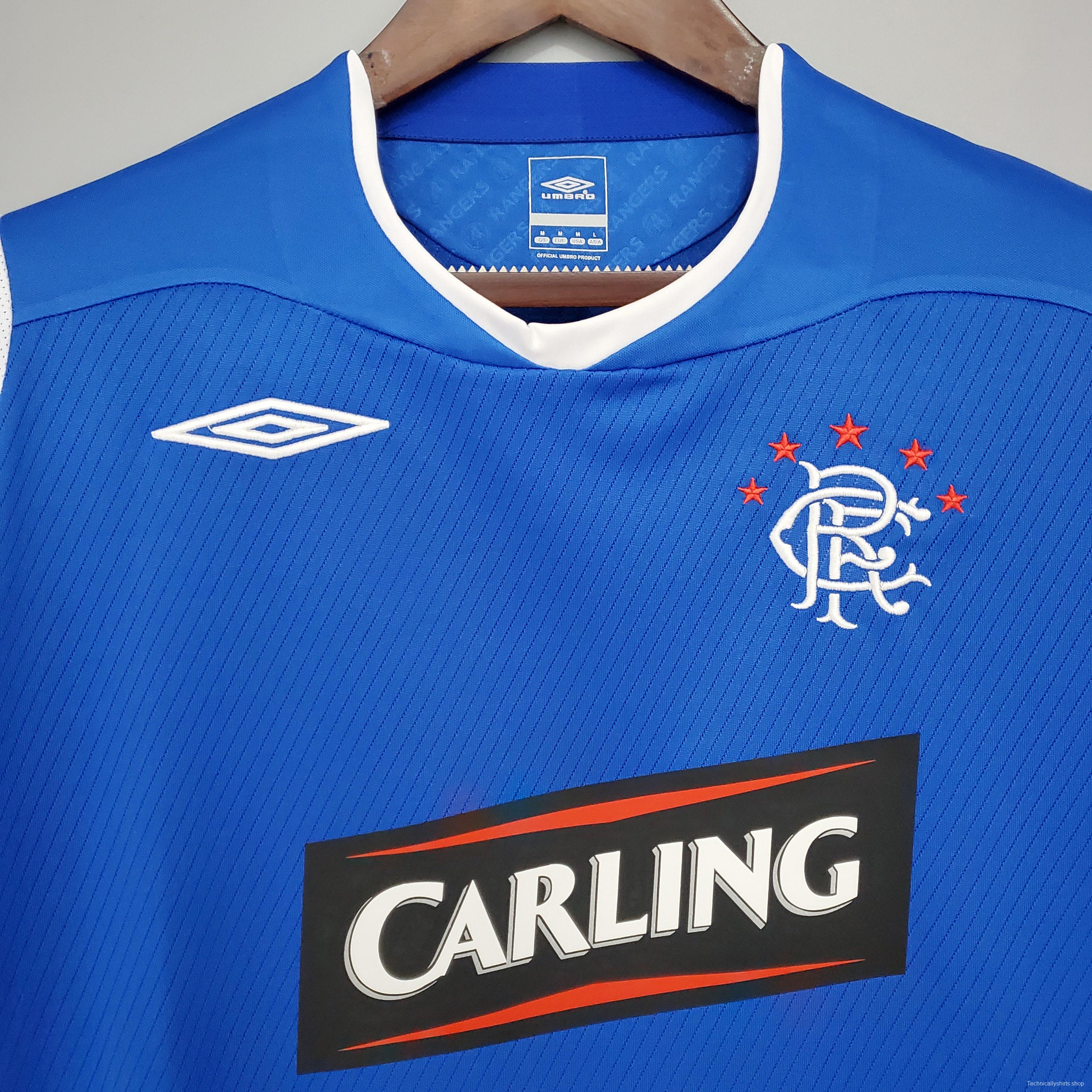 Retro Rangers 08/09 home Soccer Jersey