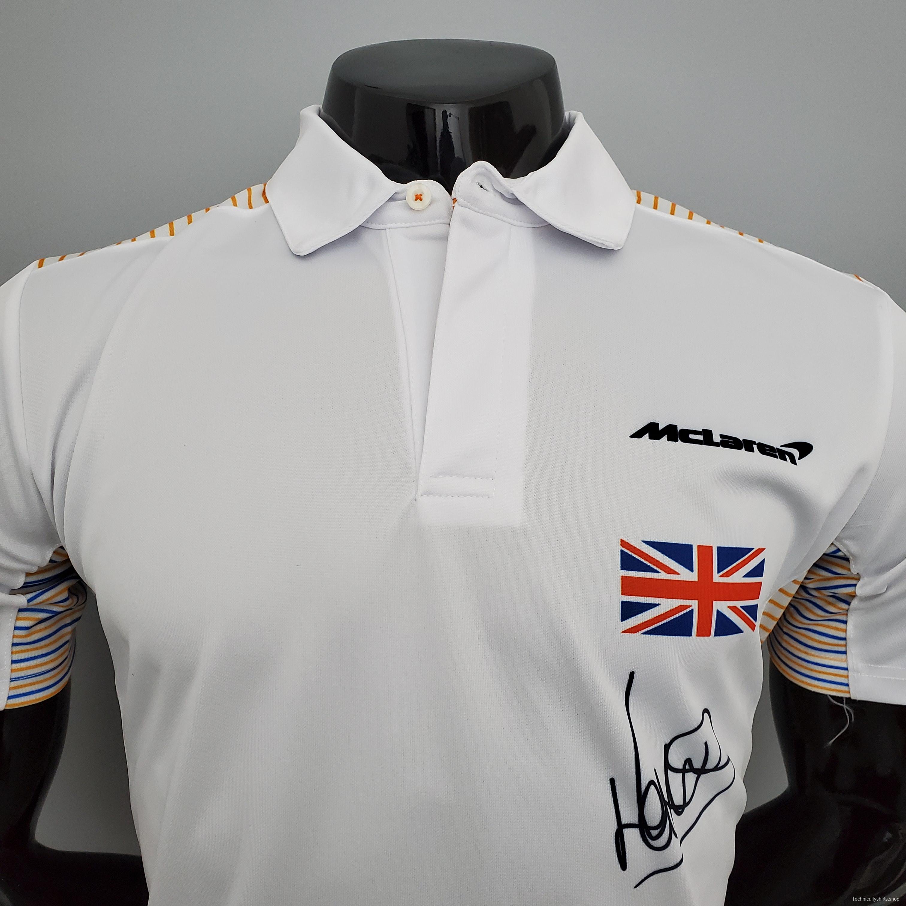 F1 McLaren White POLO S-5XL