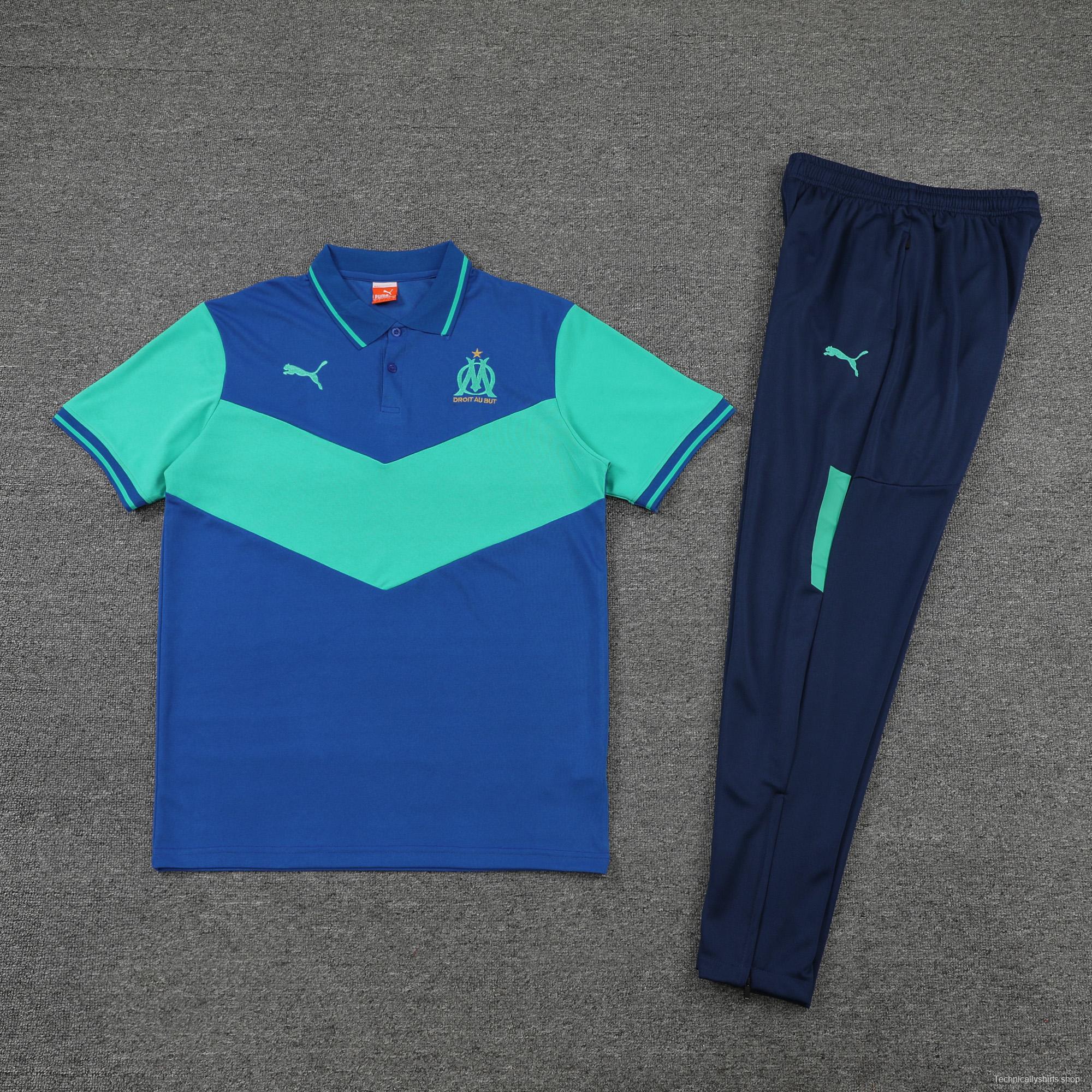 Olympique de Marseille POLO kit blue-green (not sold separately)