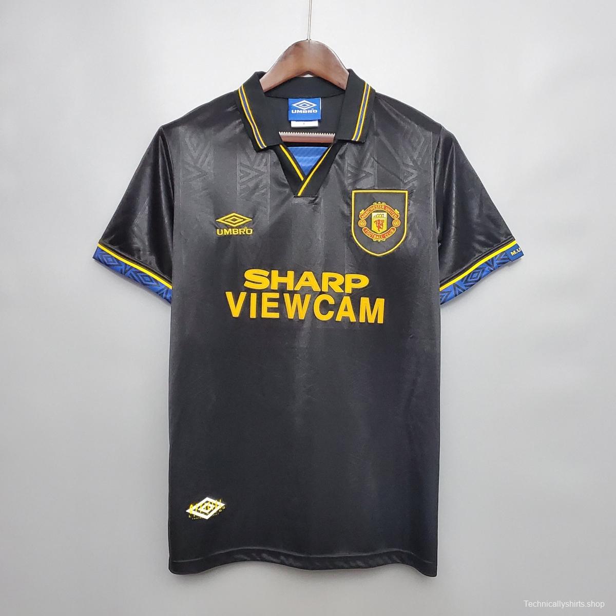 Retro 93/95 Manchester United away Soccer Jersey