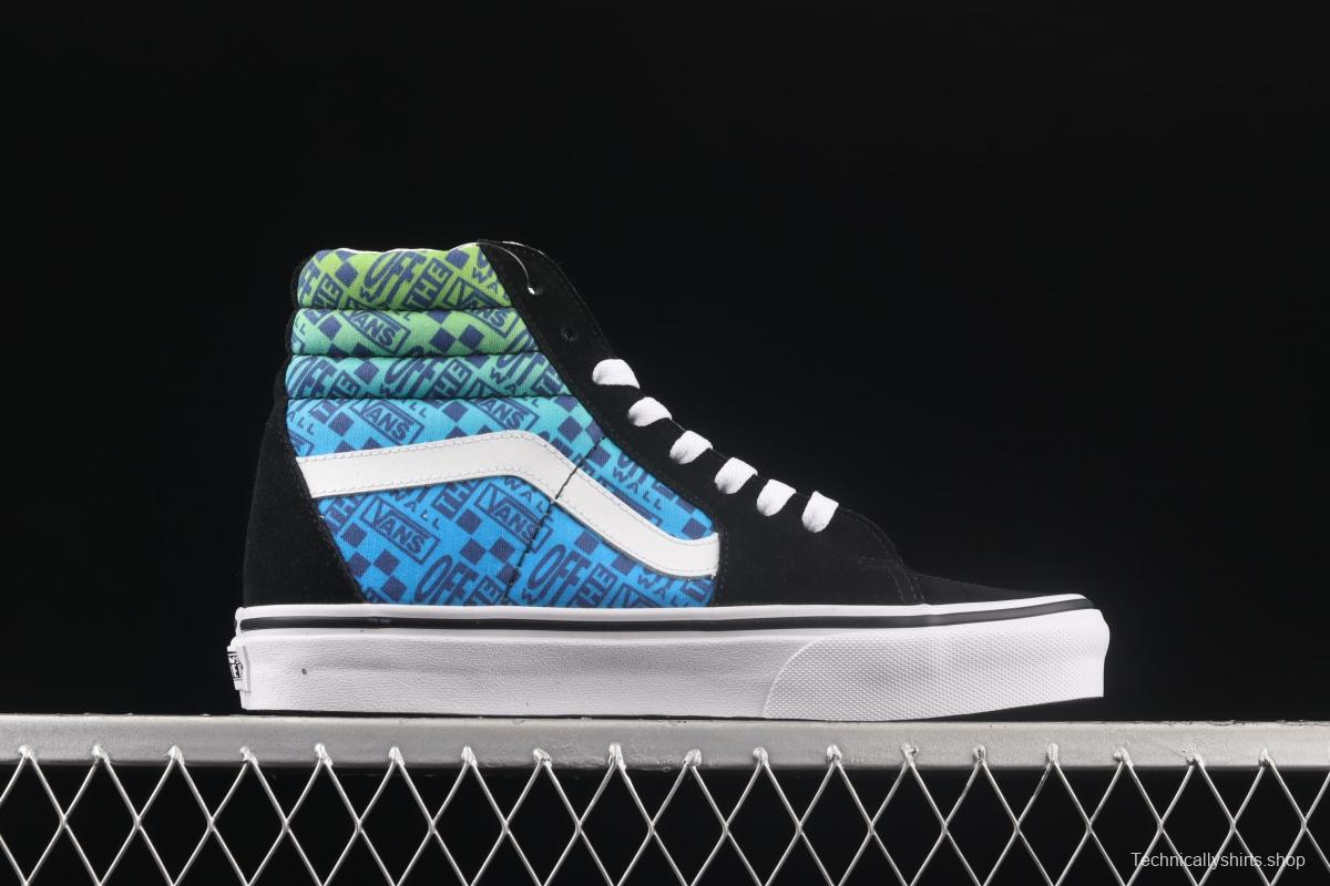 Vans Sk8-Hi Slim graded letter printed high-top casual board shoes VN0A3CSM6RF