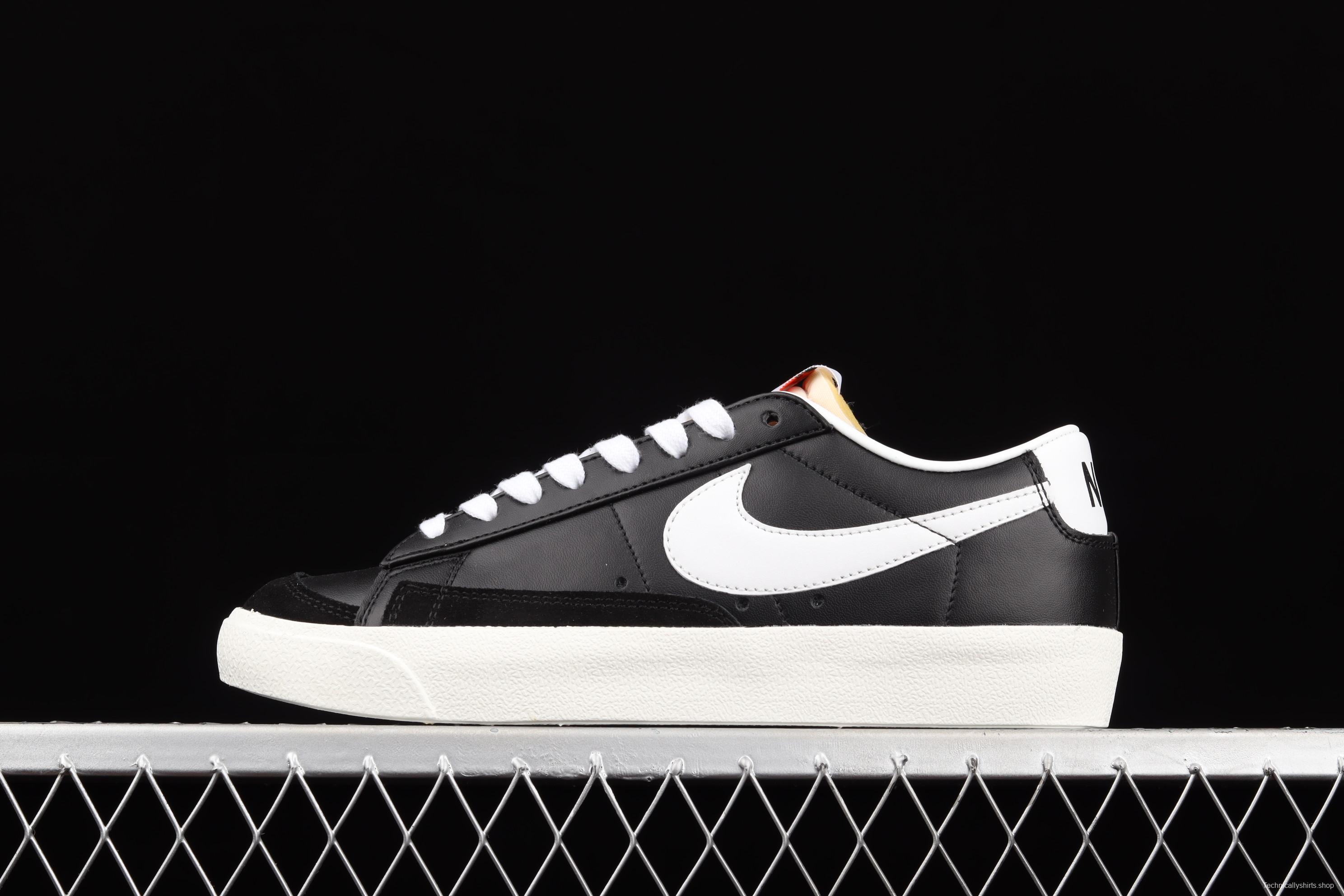 NIKE Blazer Low Prm trailblazer leather low-top skateboard shoes DA6364-001