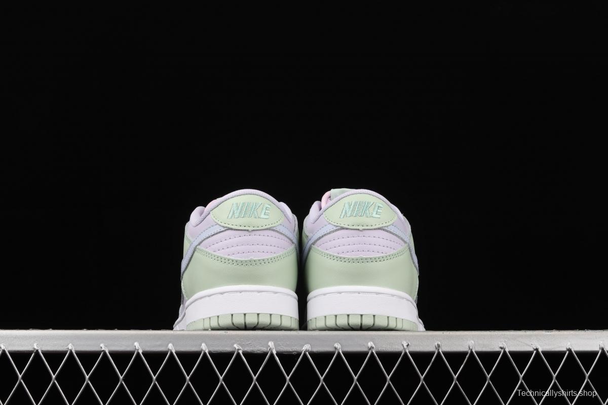 NIKE SB DUNK Low Prm white light purple color SB buckle rebound fashion leisure board shoes DD1503-600