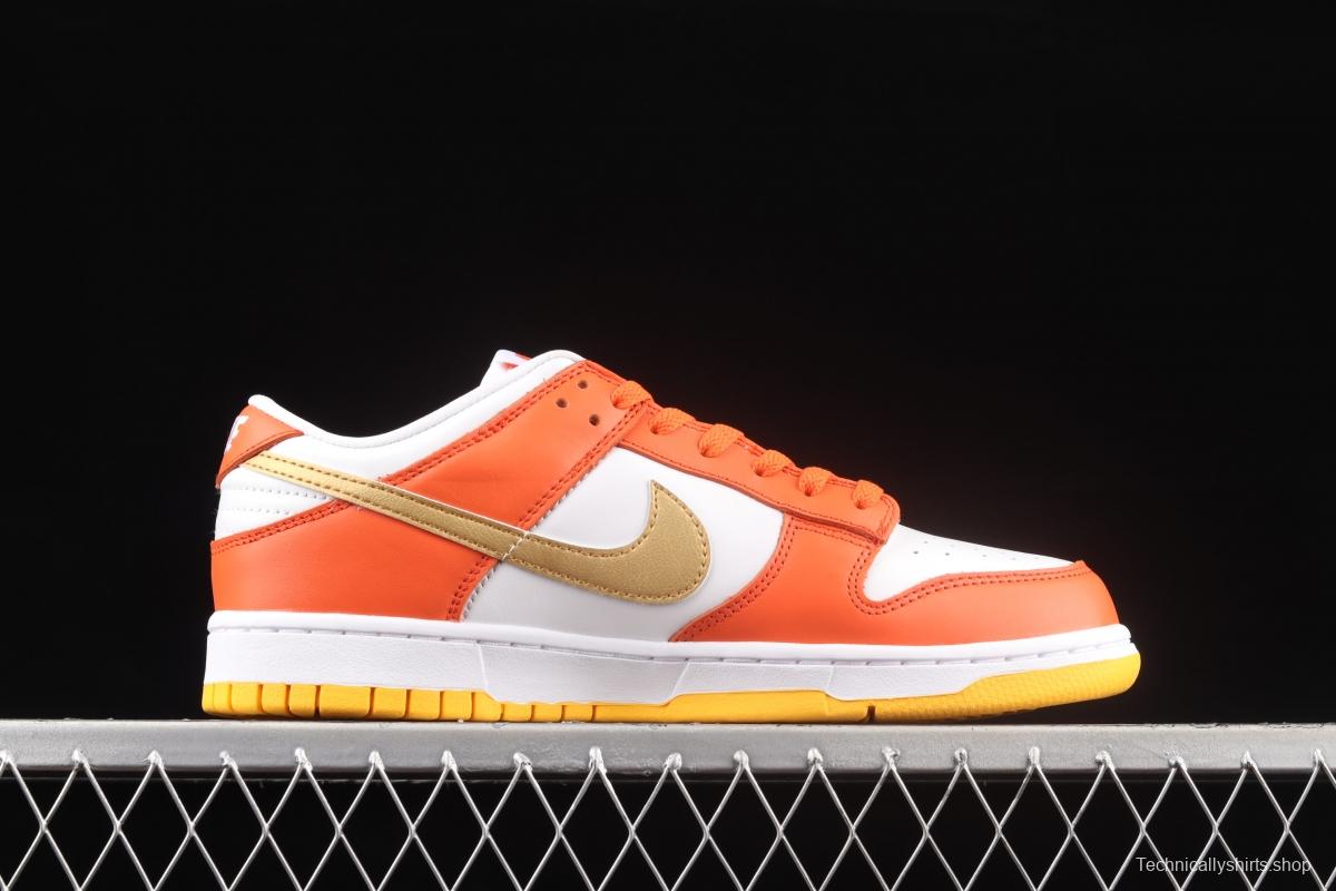 NIKE DUNK Low Golden Orange Platinum Orange SB rebound Fashion Leisure Board shoes DQ4690-800