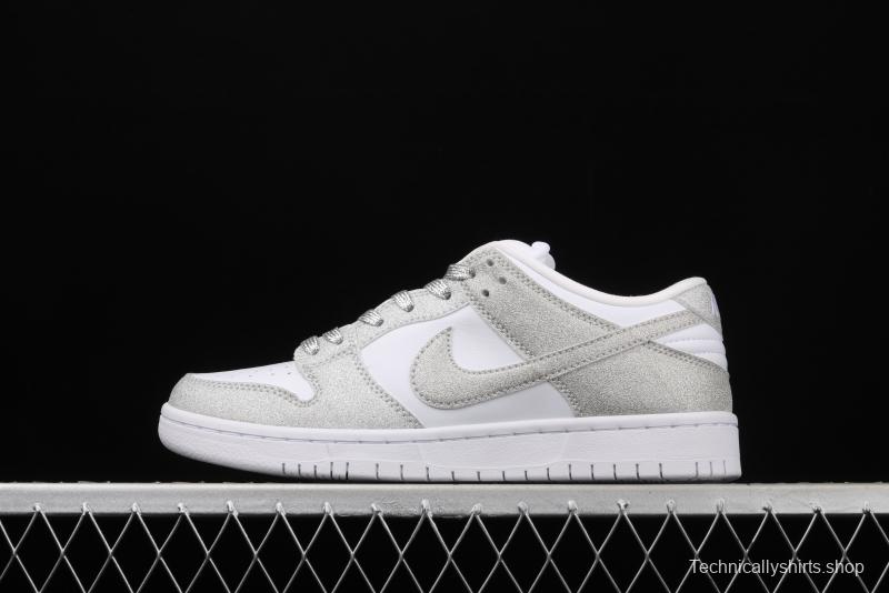 NIKE SB DUNK Low Pro white sky star color matching sports skateboard shoes BQ6817-208