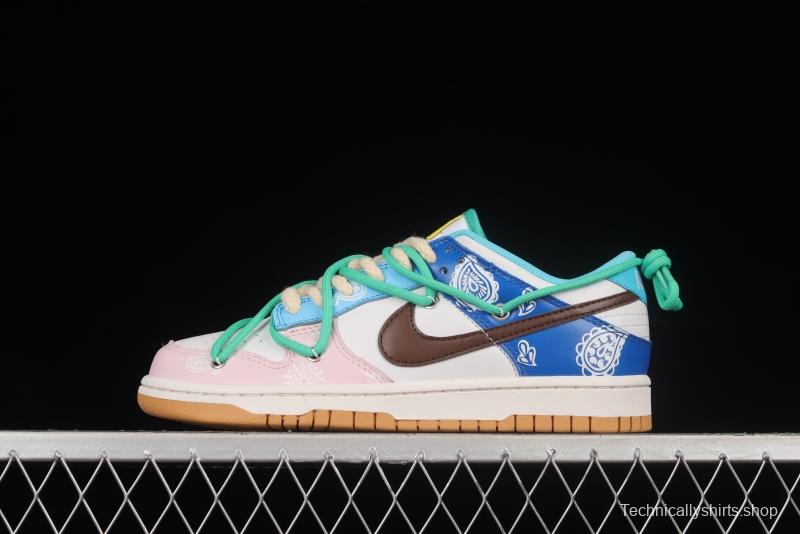 NIKE DUNK Low SE Free .99 Cashew Flower SB Buckle Shredded Backboard Fashion Casual Sneakers CZ2496-100