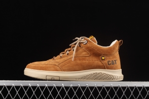 CAT British vintage tools low-top men's boots P721068 curry color