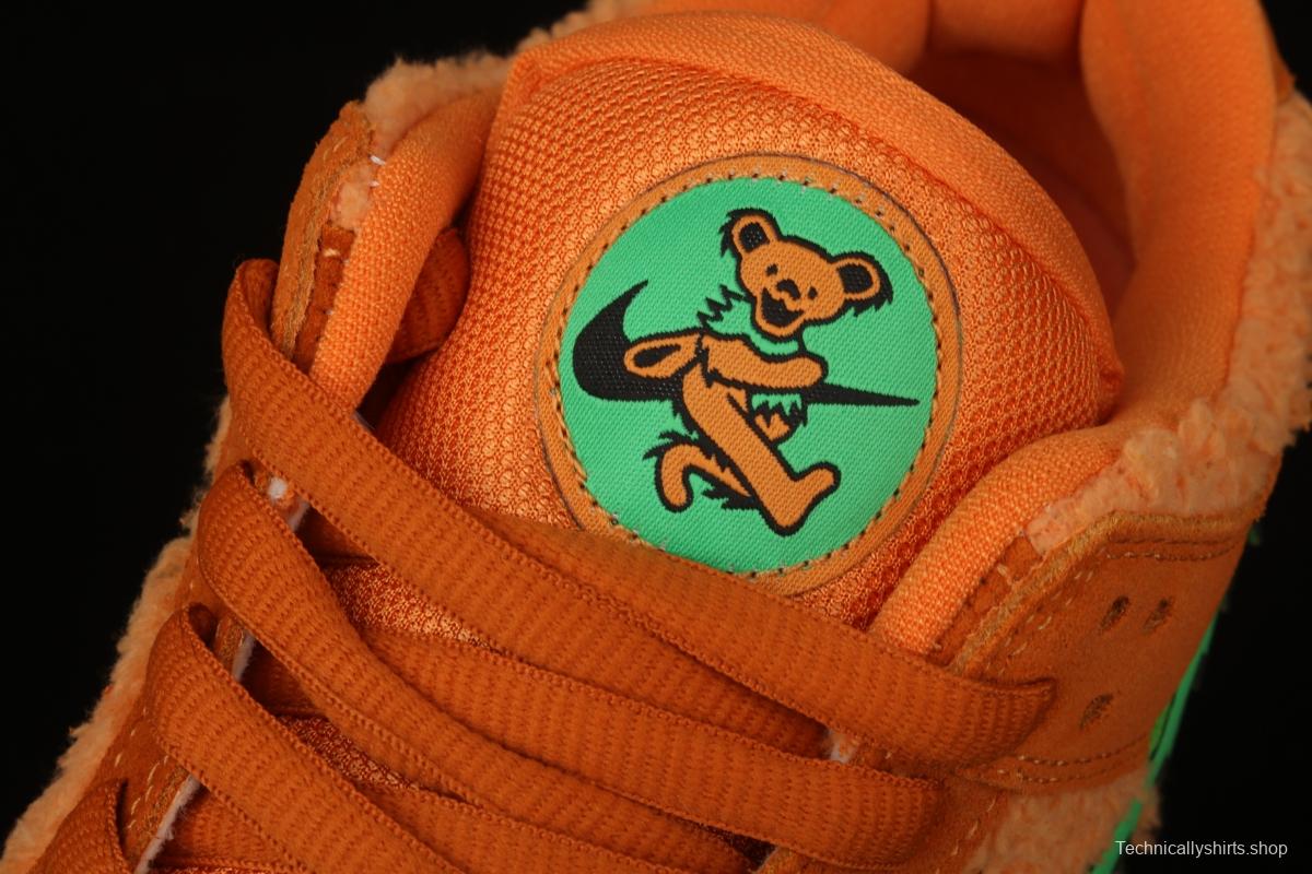 Grateful DeAdidas x NIKE SB DUNK Low Yellow Bear joint style yellow and green bear sports skateboard shoes CJ5378-800