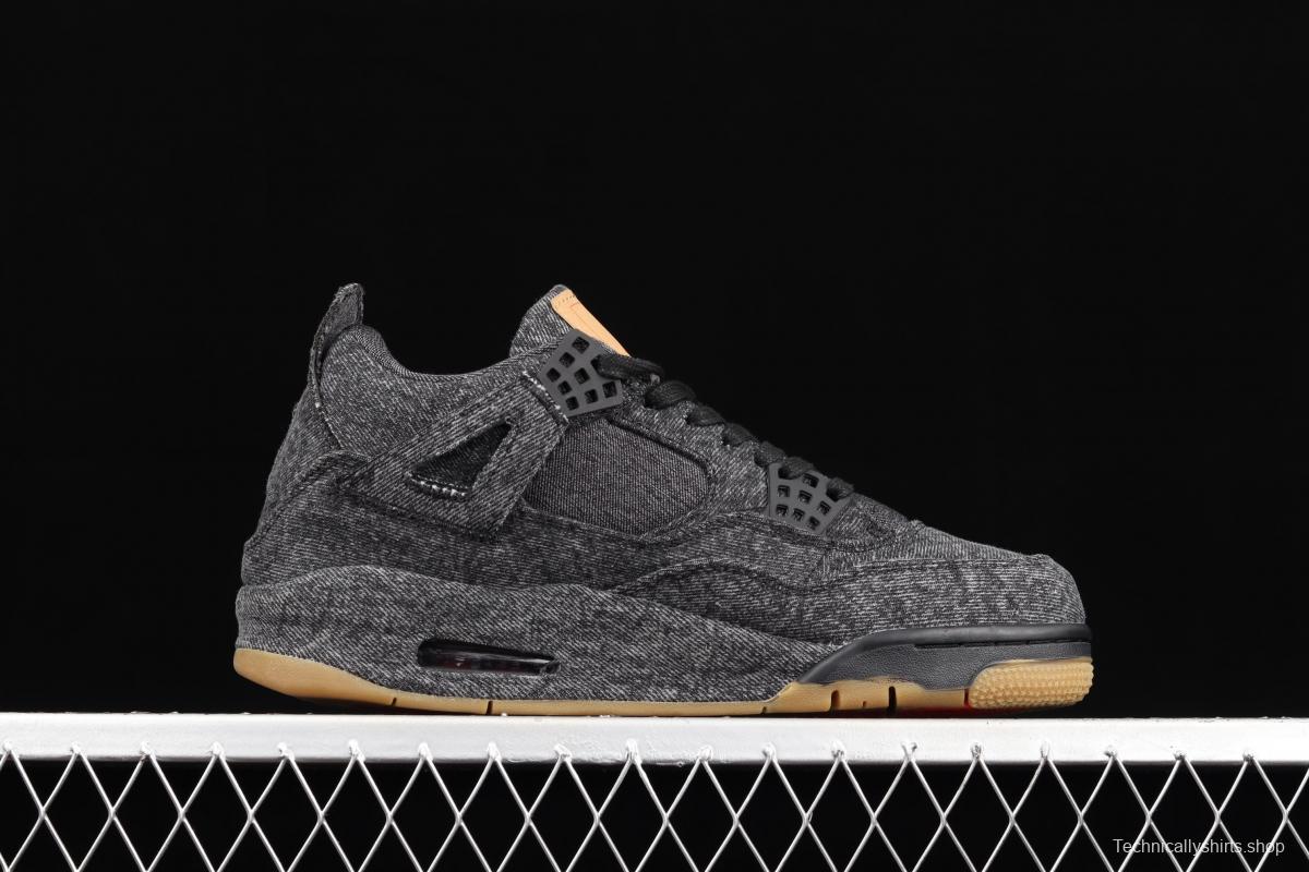 Levi's x Air Jordan 4 Levi joint name tannin black AO2571-001