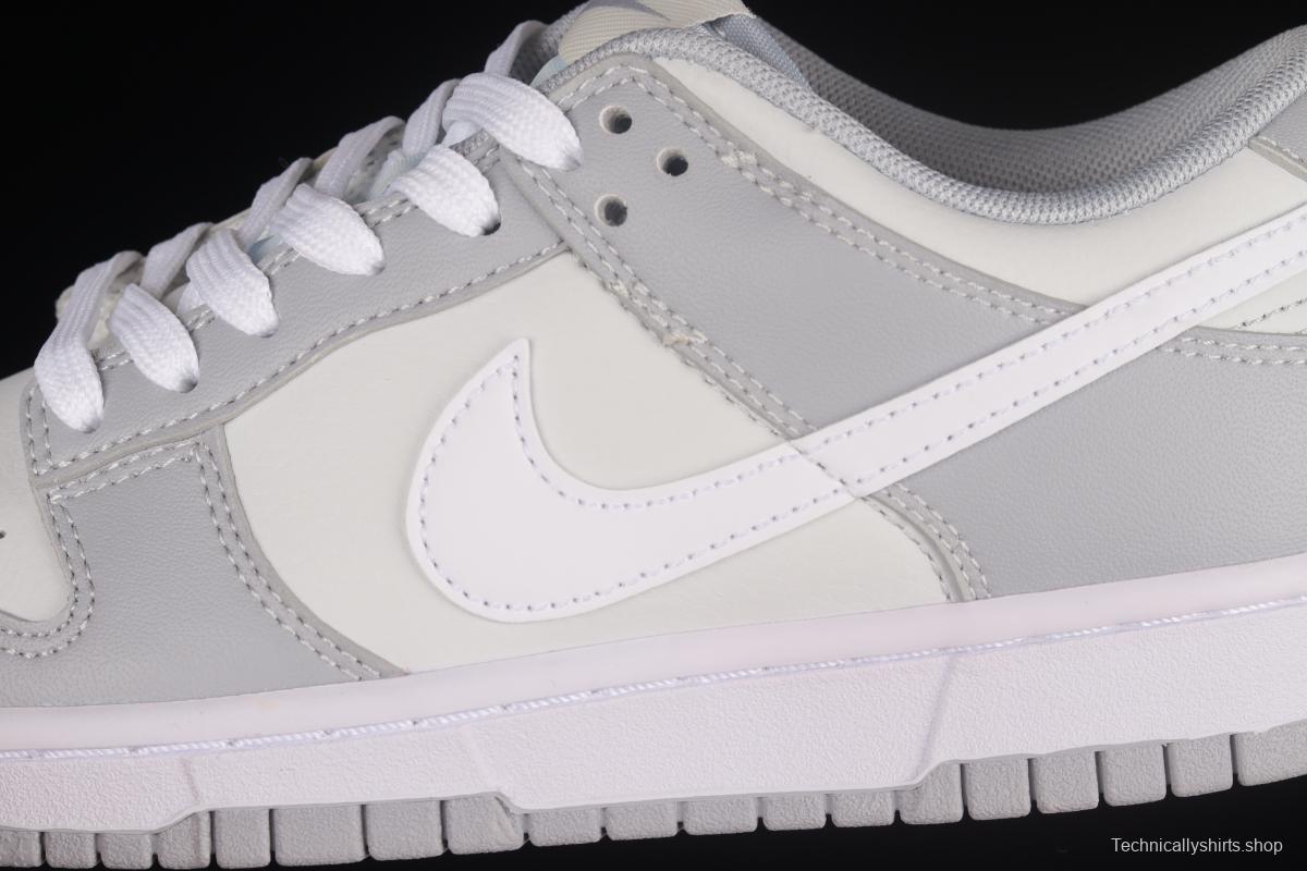 NIKE DUNK Low Retro Grey White Cool Grey Color Matching SB Buckle Rebounds Fashion Casual Sneakers DJ6188-001