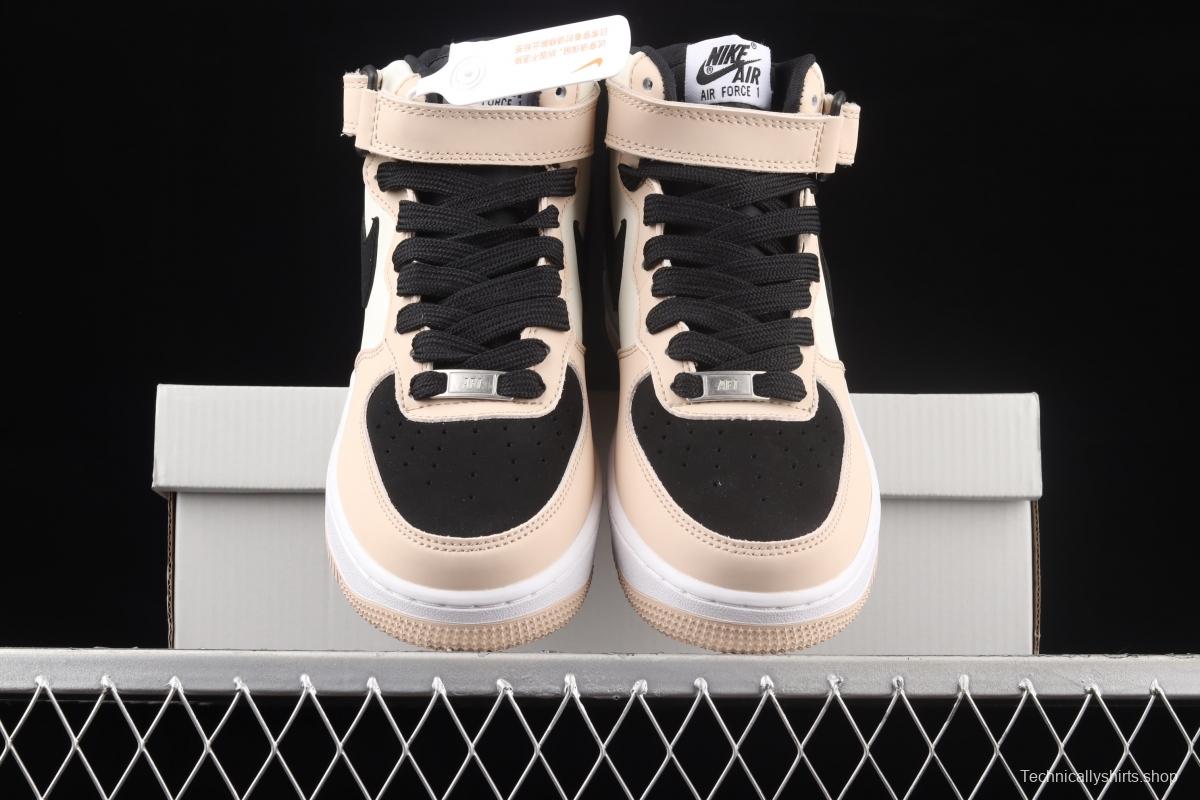 NIKE Air Force 11407Mid milk brown medium-top casual board shoes HD2523-156