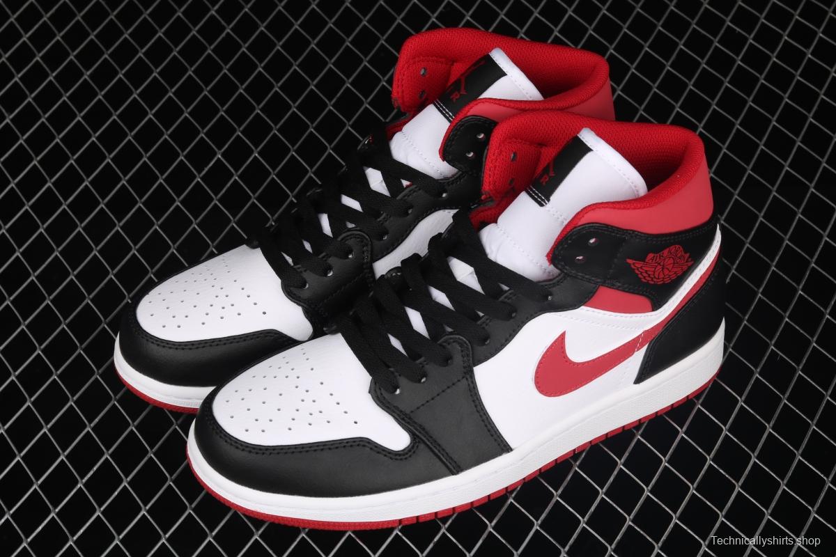 Air Jordan 1 Mid SE black, white and red 554724-122