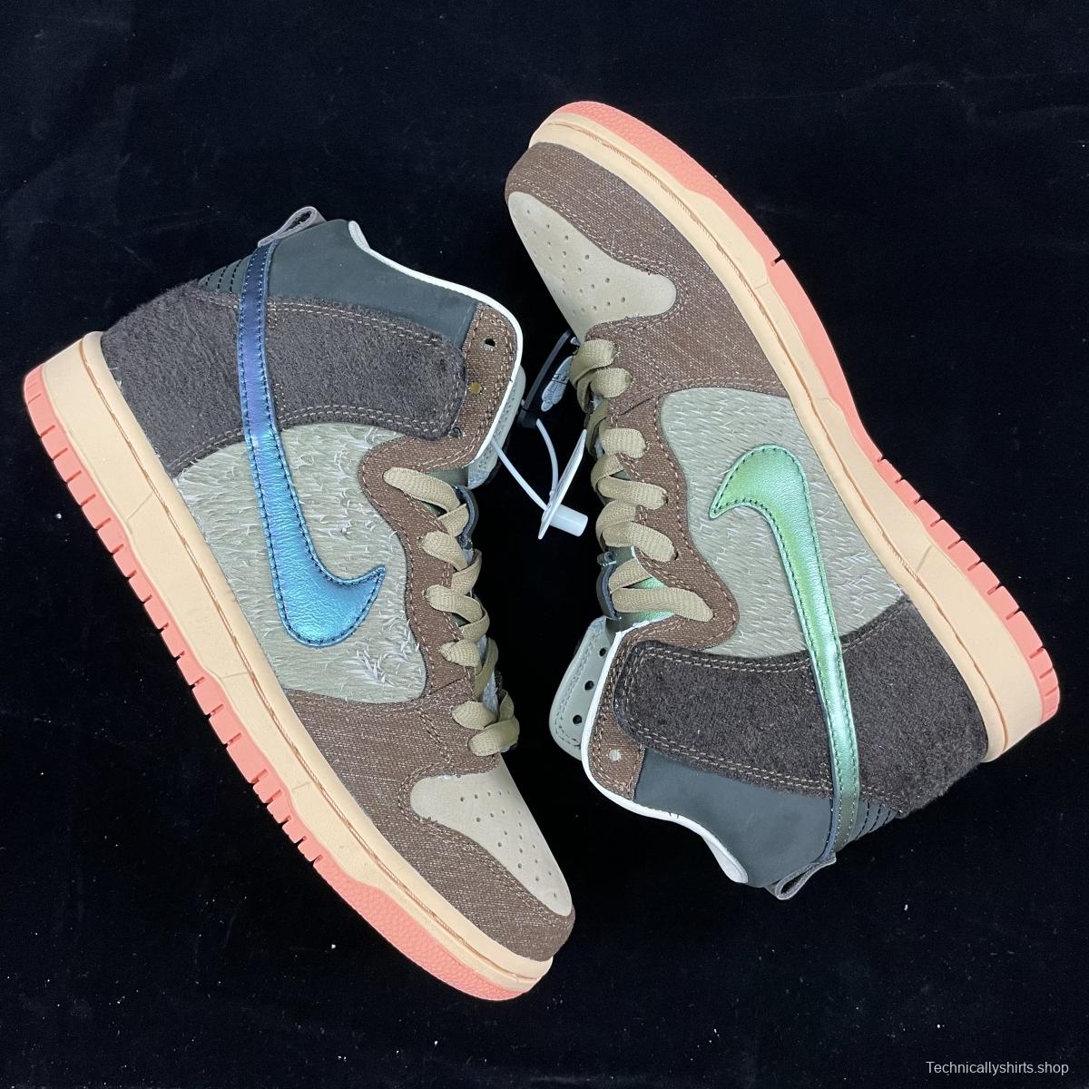 Concepts x NIKE SB DUNK High Mallard (wild duck) dunk series retro high top leisure sports skateboard shoes DC6887-200