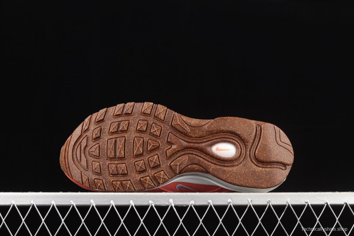 NIKE Air Max 97 SE bullet orange powder embroidered air cushion running shoes DC4012-800