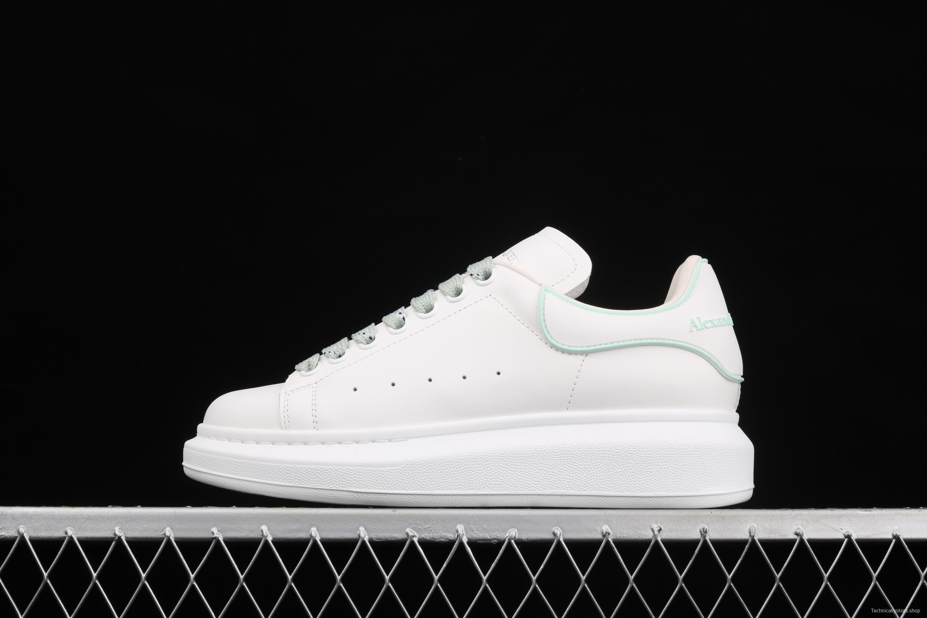 Alexander McQueen White and Green drop Molding