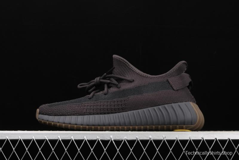 Adidas Yeezy Boost 350V2 Cinder FY2903 Darth Coconut 350 second generation hollowed-out side transparent black angel color BASF Boost original