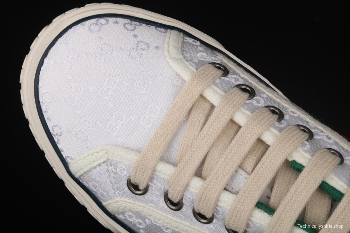 Gucci Tennis 1977 Print Sneaker canvas printed retro leisure sports board shoes