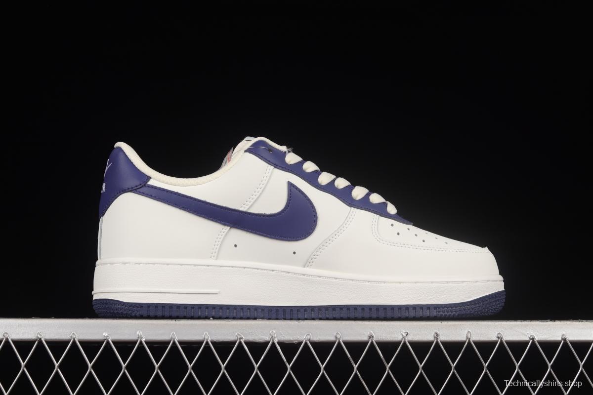 NIKE Air Force 1'07 Low beige stitching low-top casual sneakers AL2236-106