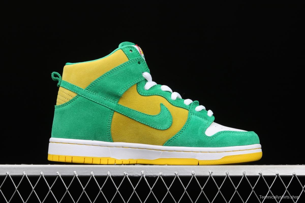 NIKE SB DUNK High Pro Oakland sports team high top fashion casual board shoes 305050-337