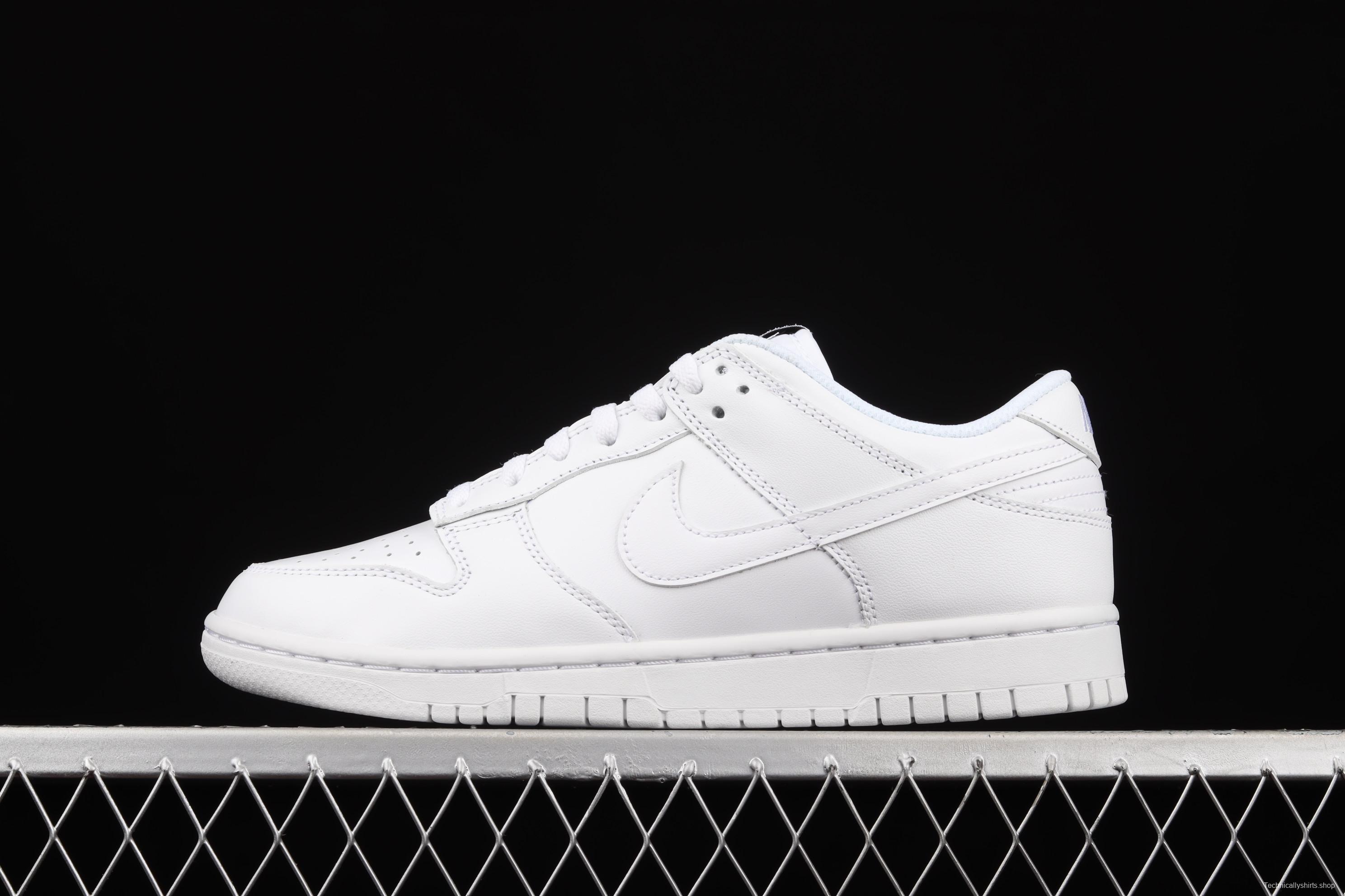 NIKE SB DUNK Low Prm pure white color SB buckle rebound fashion leisure board shoes DD1503-109