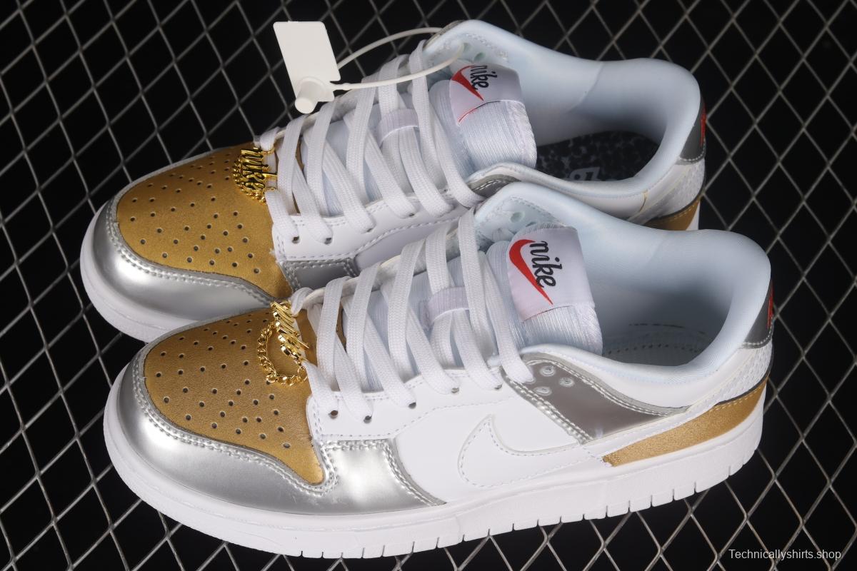 NIKE DUNK Low Metallic Golden Horn King SB Buckle Broken Backboard Fashion Casual Sneakers DH4403-700