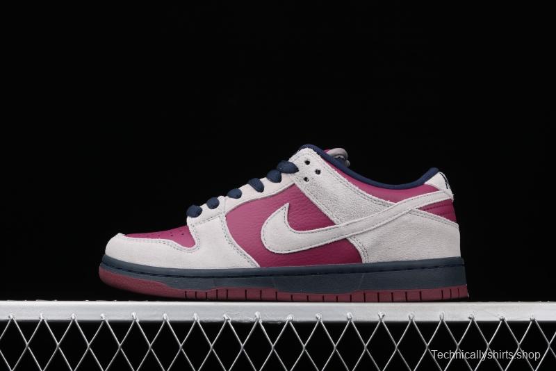 NIKE DUNK Low SB True Berry Bordeaux red and gray dunk series low-side leisure sports skateboard shoes BQ6817-001