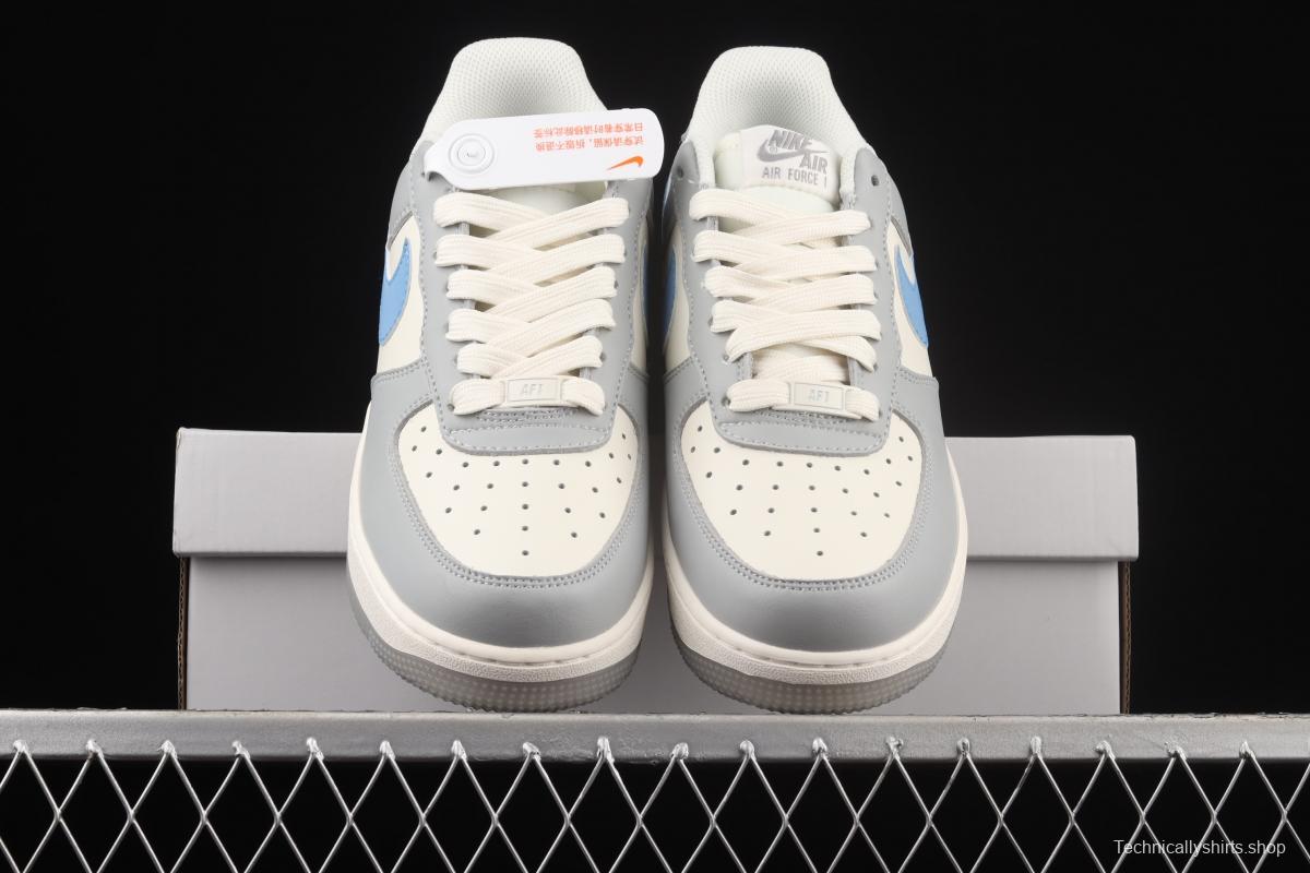 NIKE Air Force 1 Low white and gray color 3M reflective low-top casual board shoes DH2296-668