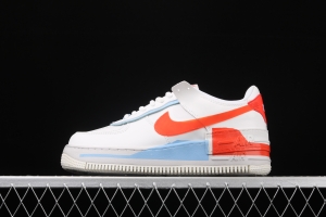 NIKE Air Force 1 ShAdidasow light weight heightened low-top board shoes CQ9503-100