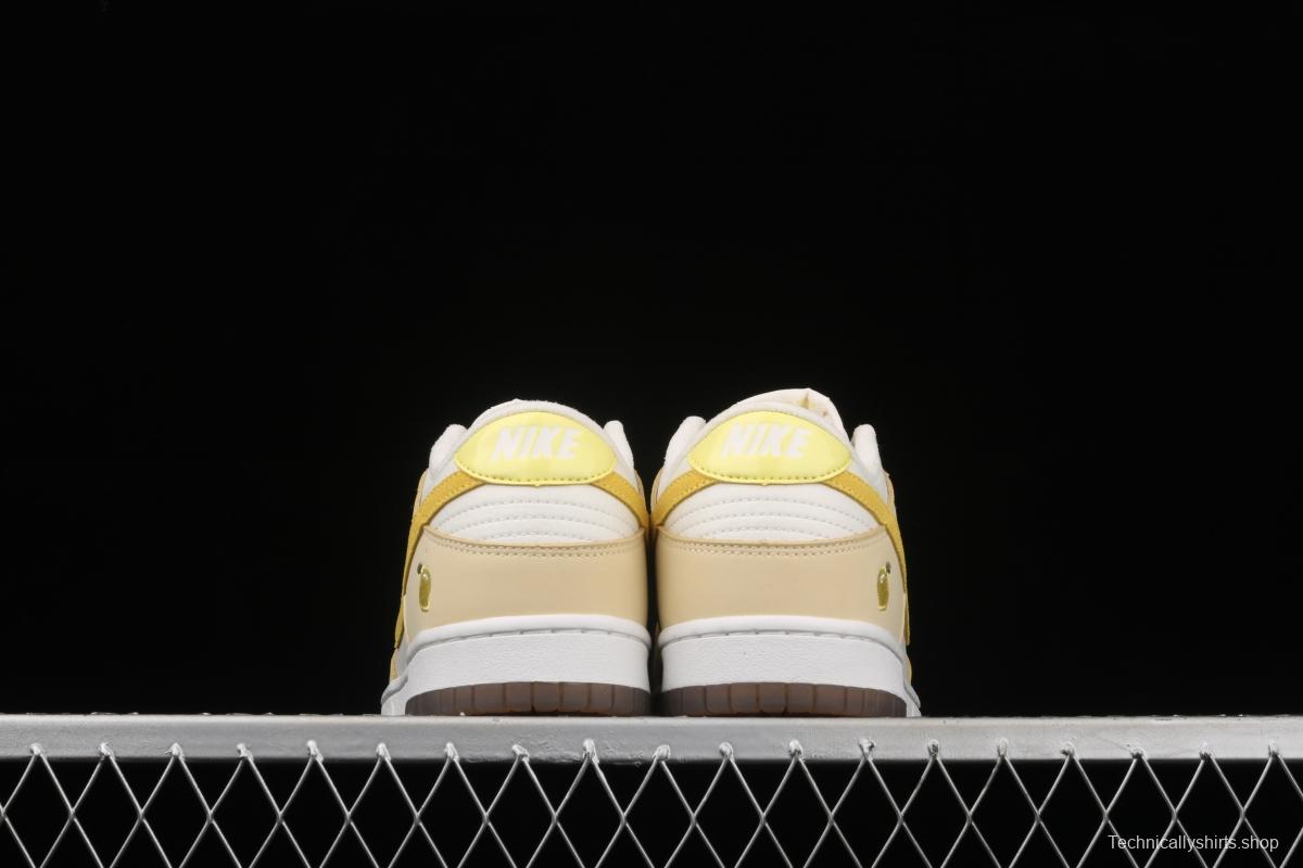 NIKE SB DUNK Low dunk series lemon yellow color matching low-side leisure sports skateboard shoes DJ6902-700