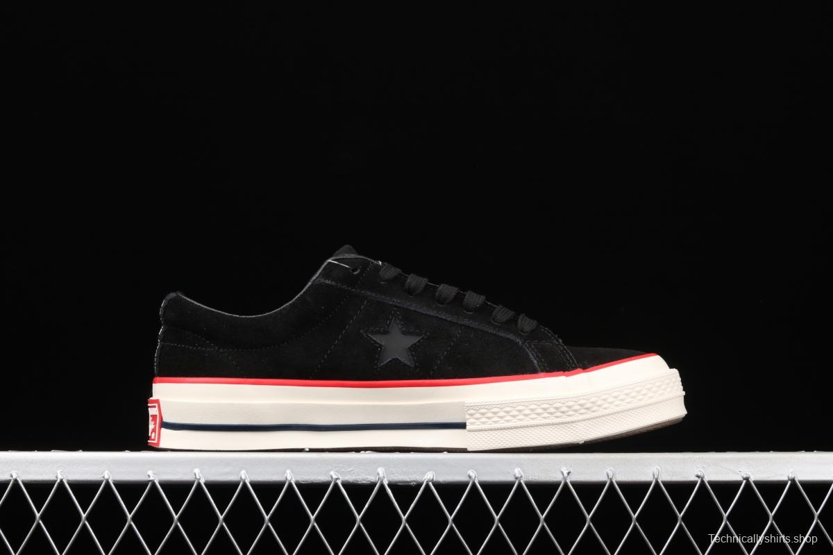 Converse One Star Yi Xing Mucun frosted material low side collision color splicing board shoes 158476C