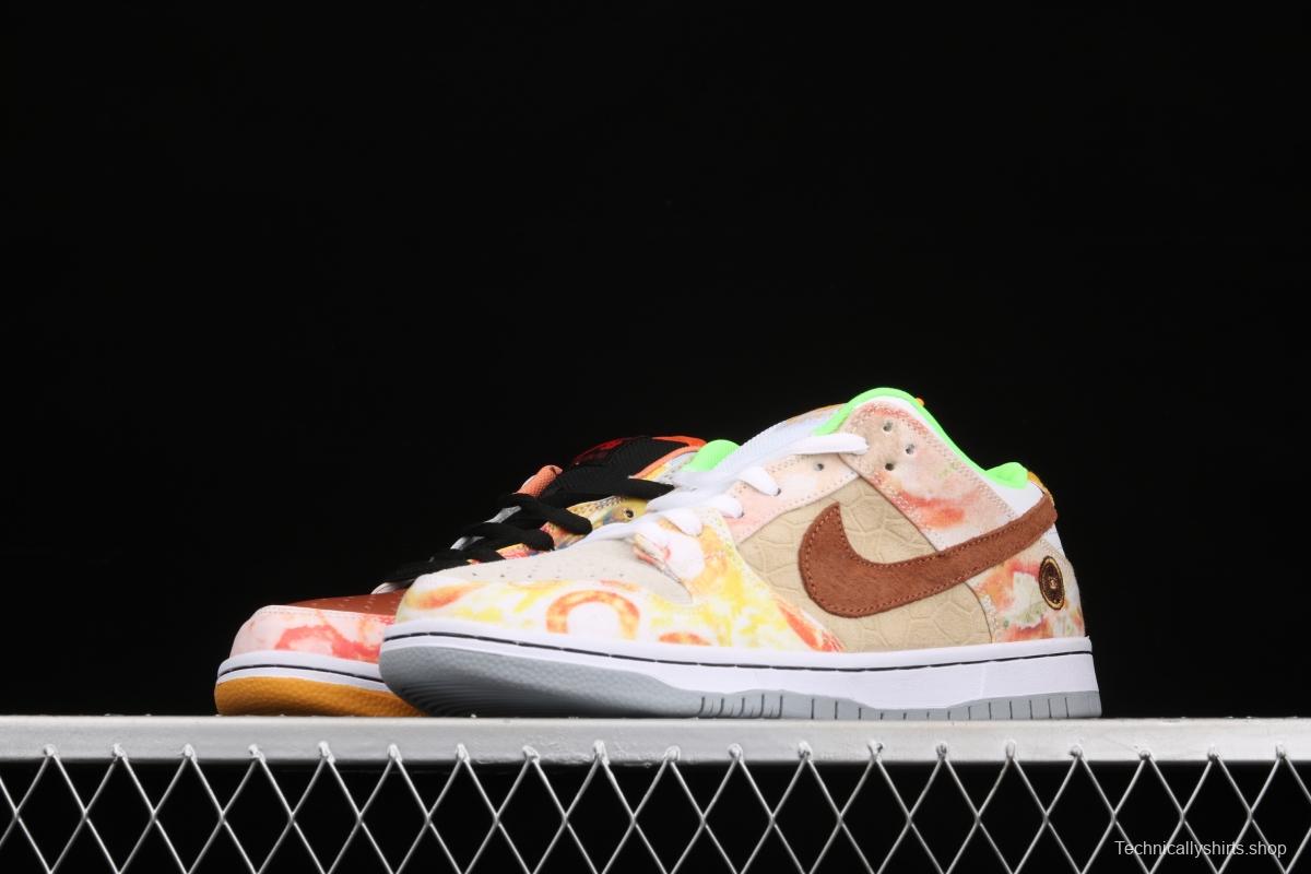 NIKE SB DUNK Low CNY joint style Chinese mandarin duck tie-dyed low-top skateboard shoes CV1628-800