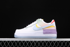 NIKE Air Force 1 ShAdidasow light weight heightened low-top board shoes CW2630-141,