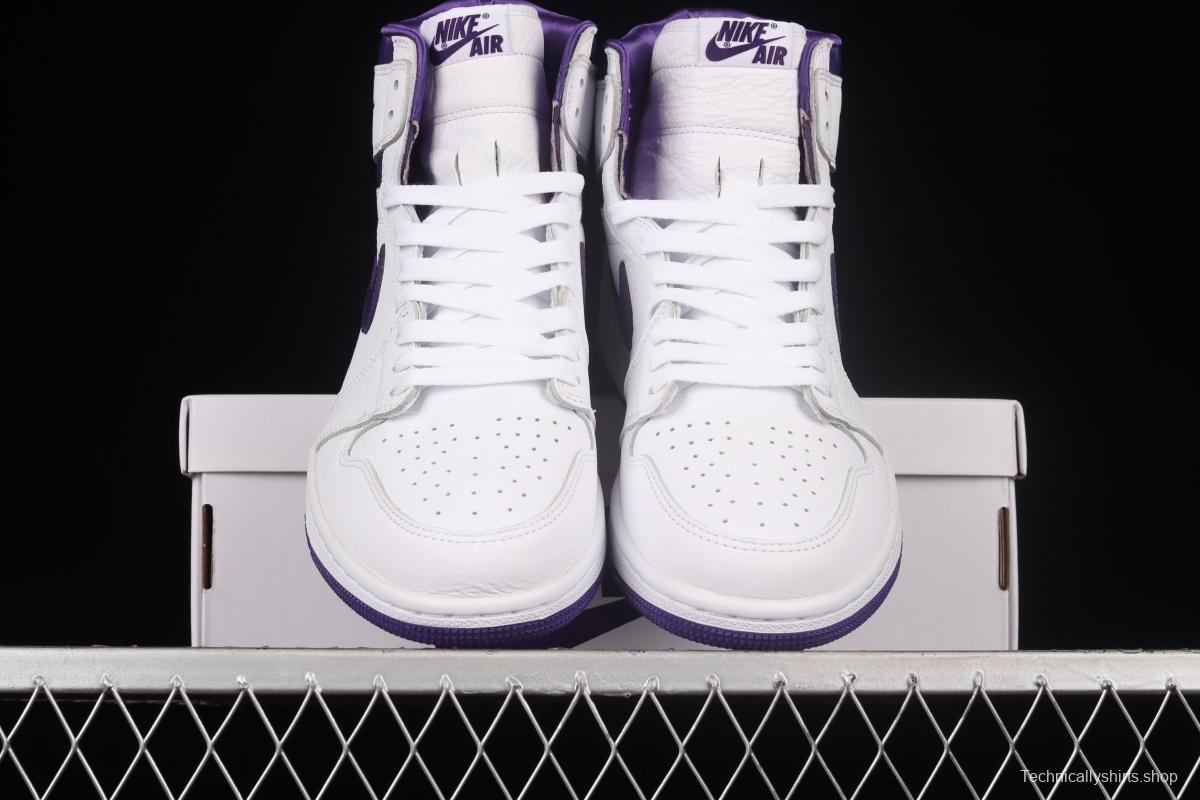 Air Jordan 1 High OG Court Purple White and Purple CD0461-151