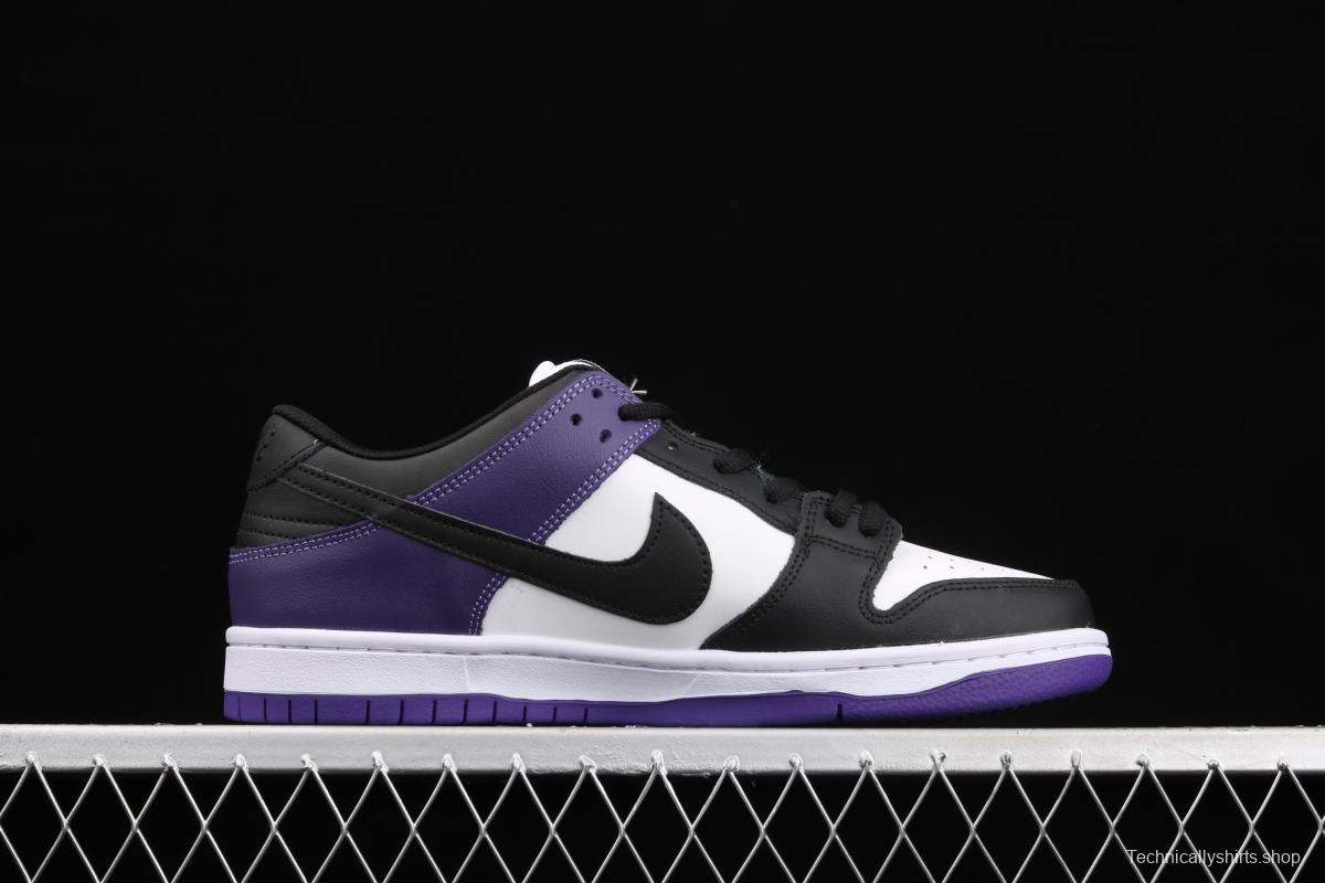 NIKE SB DUNK Low Court Purple black and purple North Carolina low-top leisure sports skateboard shoes BQ6817-500