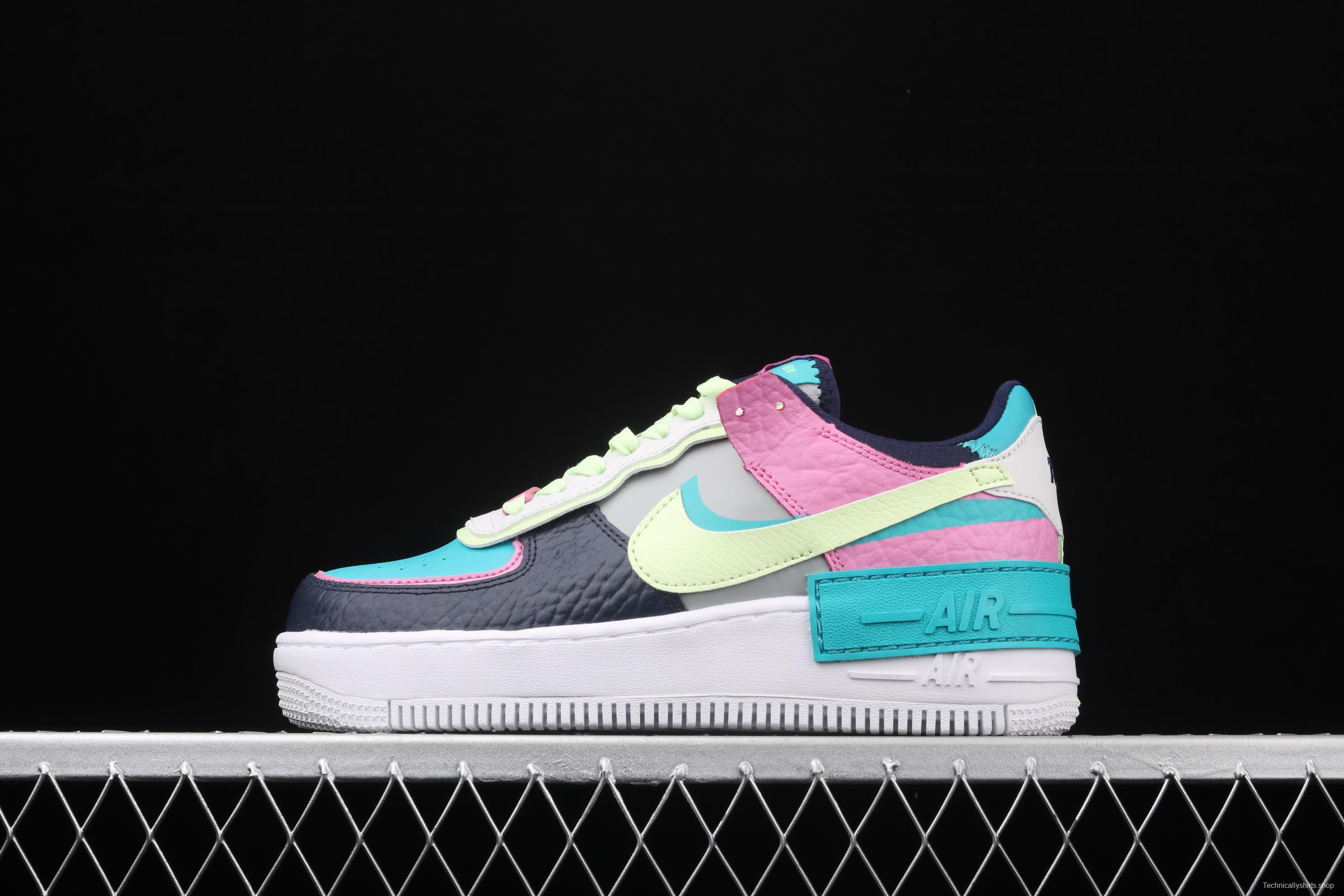 NIKE Air Force 1 ShAdidasow light weight heightened low-top 100-board shoes CK3172-001