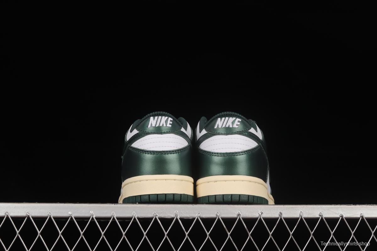 NIKE SB DUNK Low Vintage Green Navy Green Distressed SB Buckle Backboard Fashion Casual Sneakers DQ8580-100