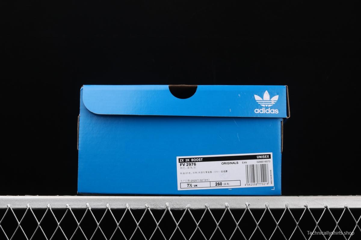 Adidas ZX 2K Boost FV2976 2020 summer new clover popcorn vintage running shoes