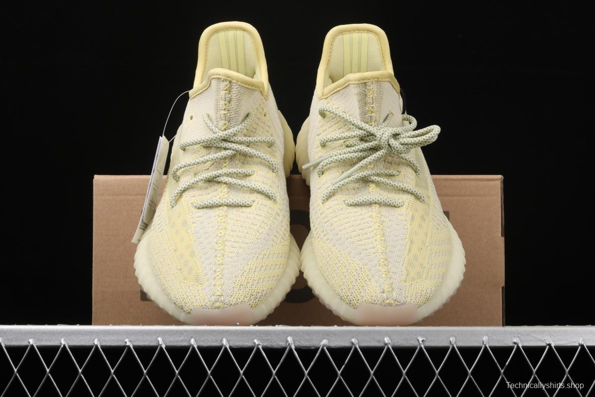 Adidas Yeezy 350 Boost V2 FV3250 Darth Coconut 350 second generation hollowed-out lemon yellow angel color BASF Boost original