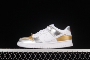 NIKE DUNK Low Metallic Golden Horn King SB Buckle Broken Backboard Fashion Casual Sneakers DH4403-700