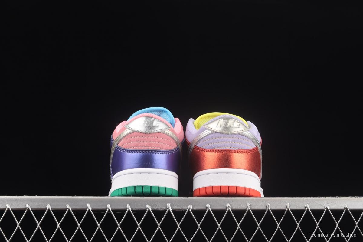 NIKE SB DUNK Low SE Candy Egg 2.0 candy mandarin duck dunk series low side leisure sports skateboard shoes DN0855-600