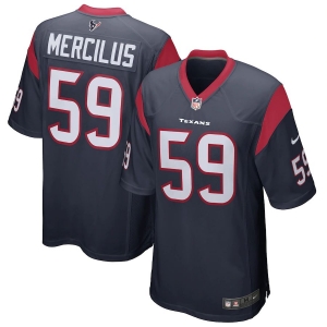 Men's Whitney Mercilus Navy Player Limited Team Jersey