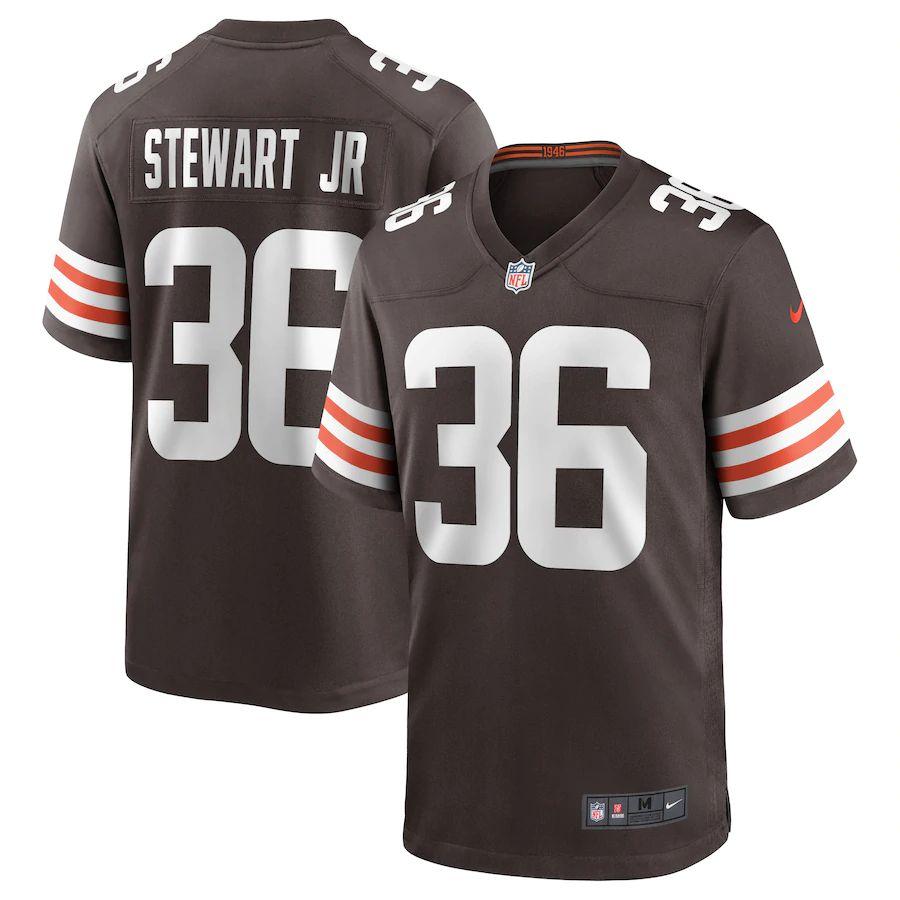 Men's M.J. Stewart Jr. Brown Player Limited Team Jersey