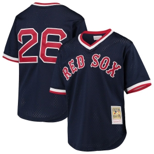 Youth Wade Boggs Navy Cooperstown Collection Mesh Batting Practice Throwback Jersey