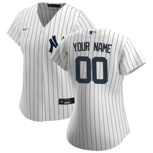 Women's White&amp;Navy 2020 Home Custom Team Jersey