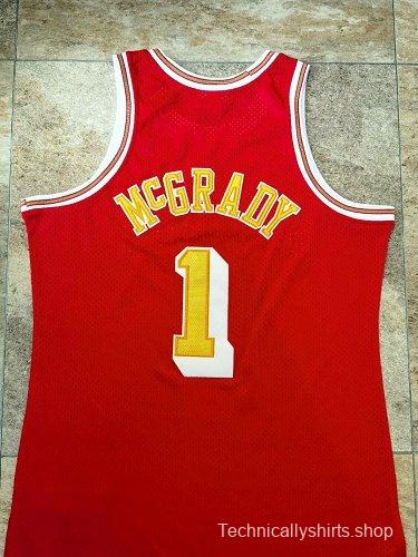 Men's Tracy McGrady Red Retro Classic Team Jersey