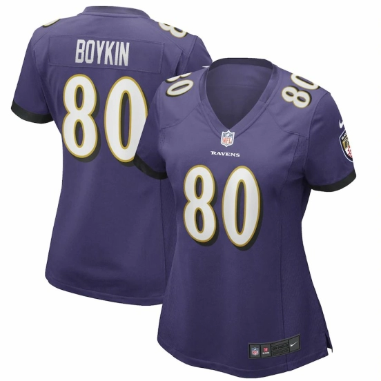 Women's Miles Boykin Purple Player Limited Team Jersey
