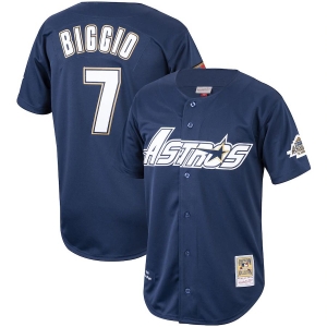 Men's Craig Biggio Navy Cooperstown Collection 1994 Throwback Jersey