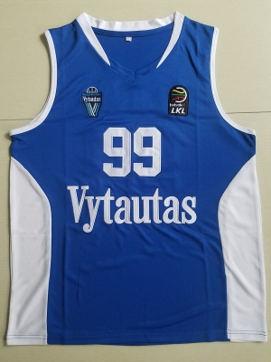 Lavar Ball 99 Lithuania Vytautas Blue Basketball Jersey